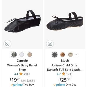 Nutcracker Kids Girls Boys Capezio Black Leather Ballet Shoe Bundle size 13 & 1